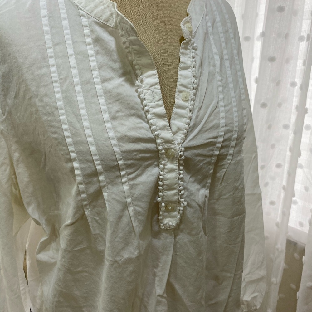 White cotton blouse